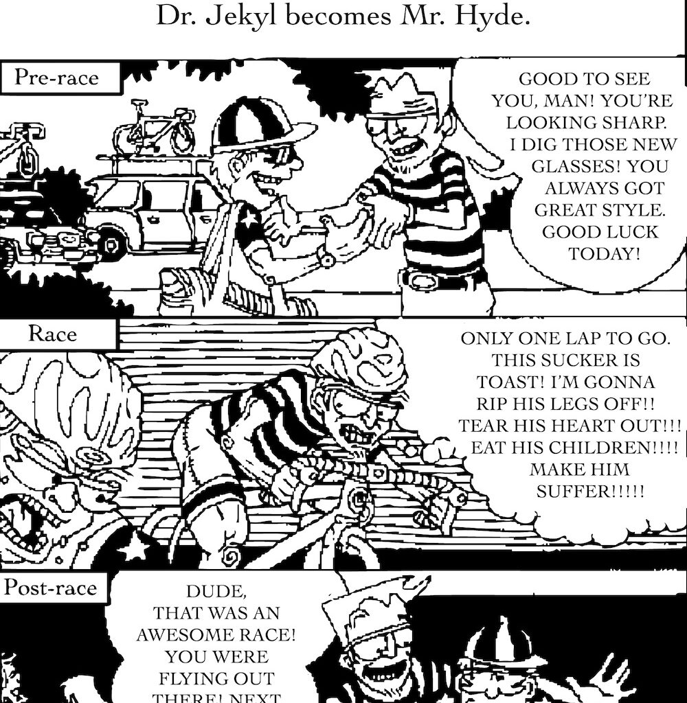 Quick Shot Bike Cartoon: Jekyll & Hyde - Cycling West