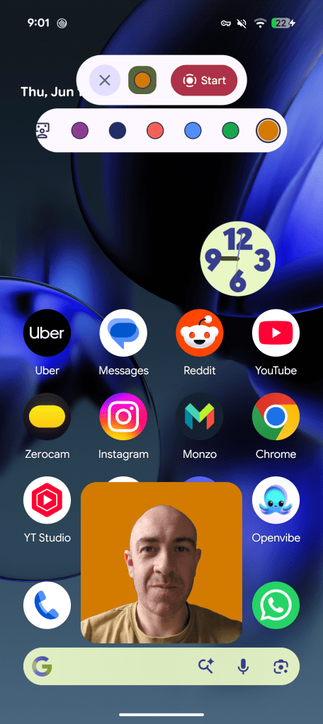 screen reactions