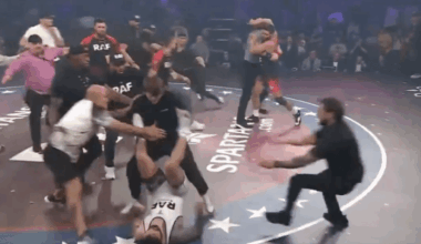 Khamzat Chimaev Pins Dillon Danis, Brawl Breaks Out