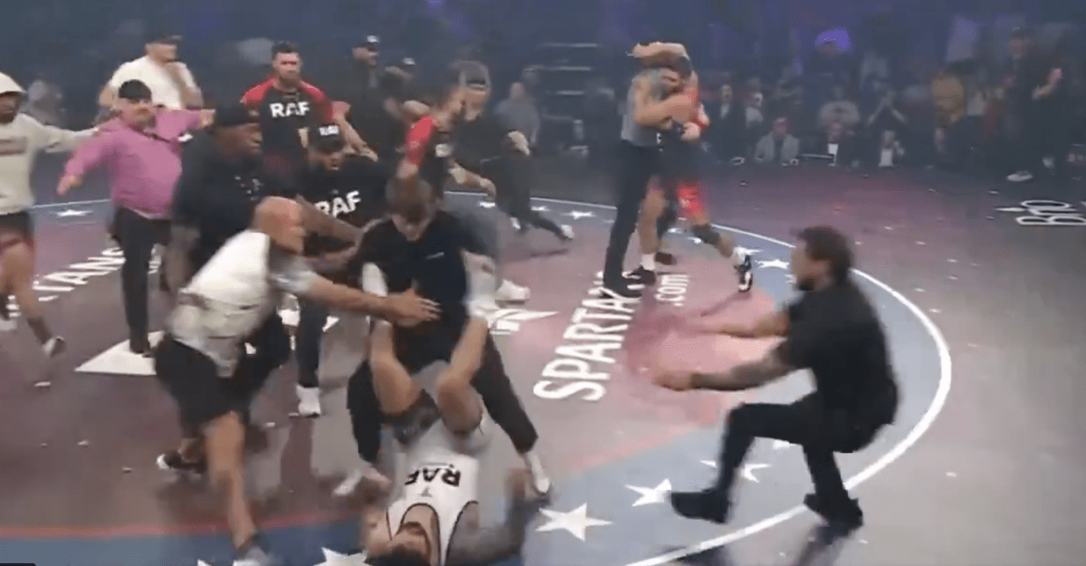 Khamzat Chimaev Pins Dillon Danis, Brawl Breaks Out