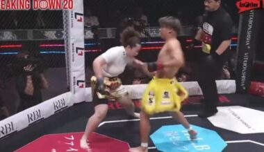 Video: ‘First-ever man vs. woman cage fight’ goes down in Japan, ends badly