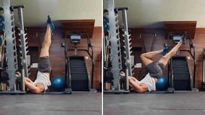 Sidhartha Malhotra shared his workout clip on Instagram. (@sidmalhotra/Instagram)