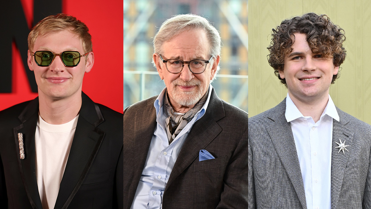 Curry Barker, Steven Spielberg and Kane Parsons.