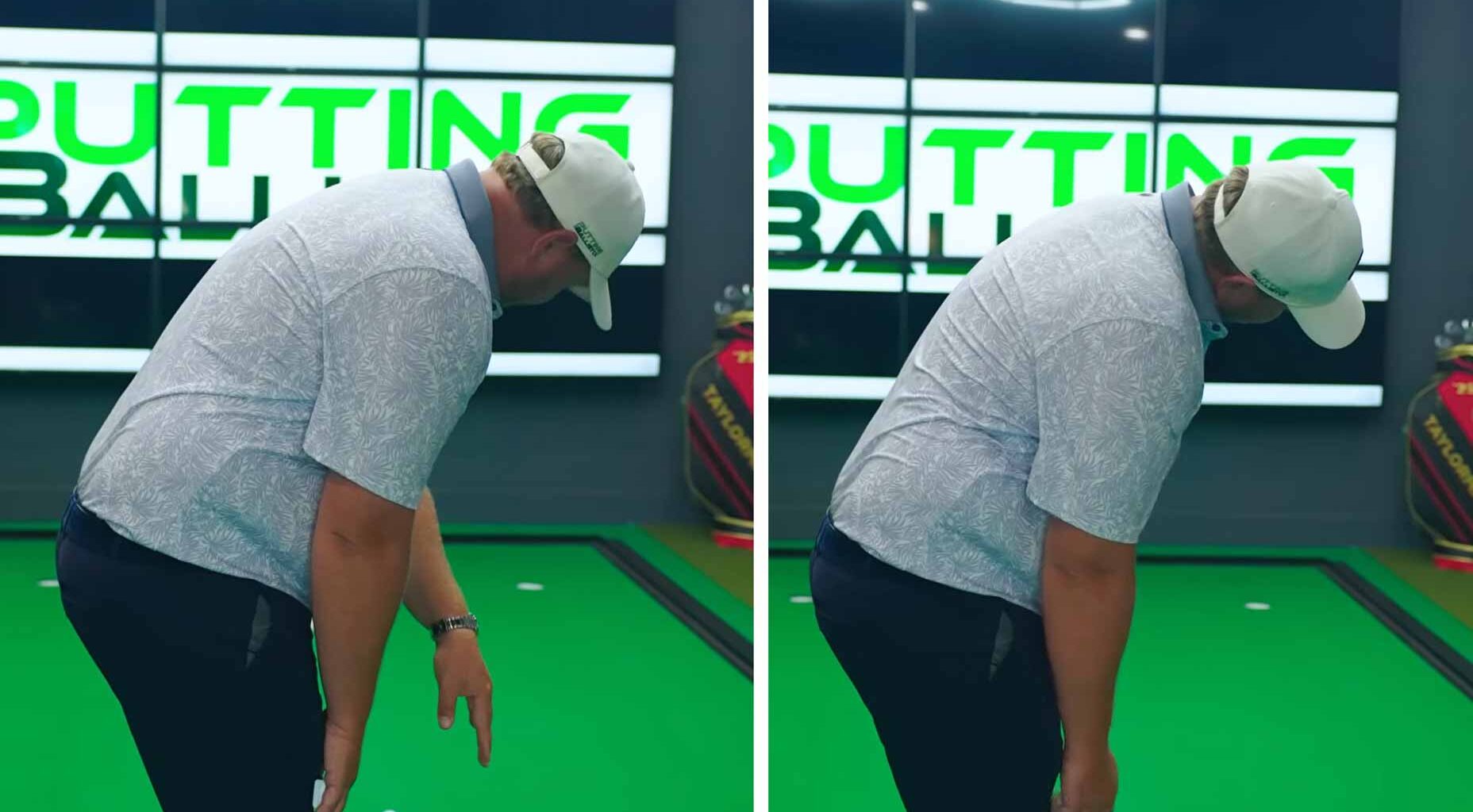 Improve putting alignment by changing how you look at the hole