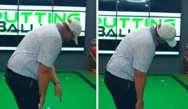 Improve putting alignment by changing how you look at the hole