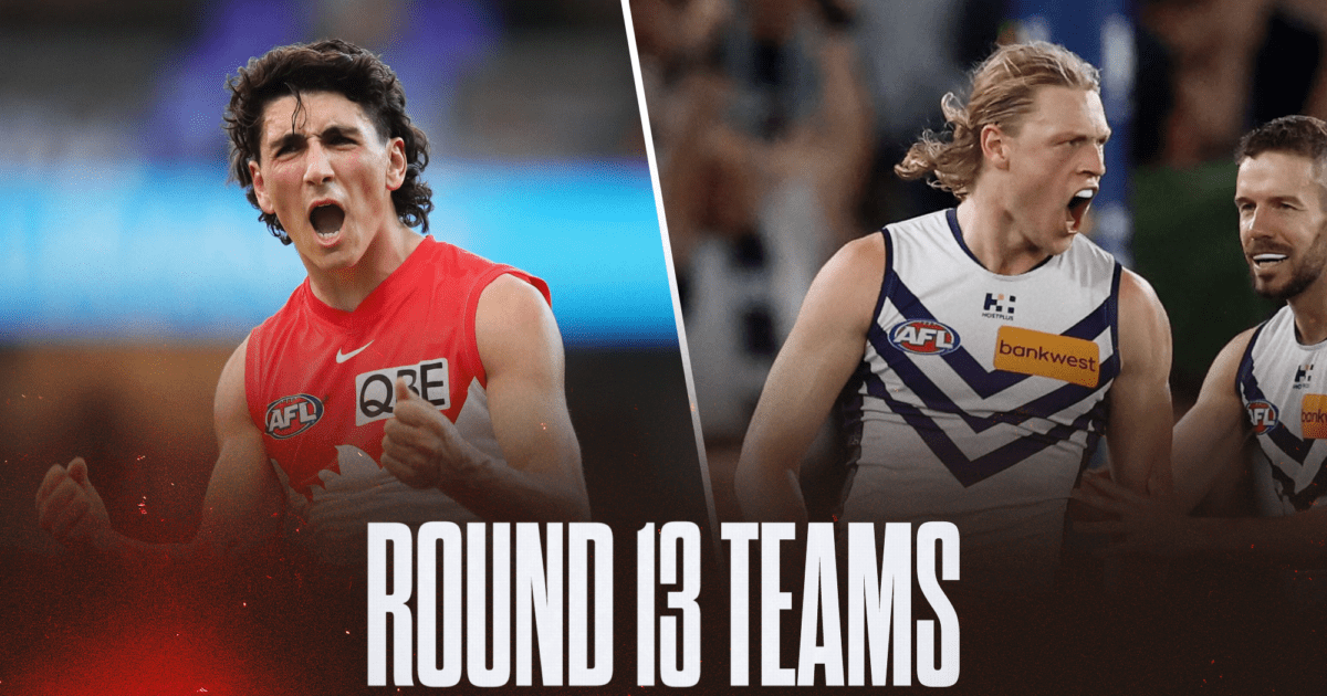 AFL Teams Round 13 2026: Confirmed line-ups, ins and outs