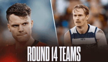 AFL Teams Round 14 2026: Confirmed line-ups, ins and outs