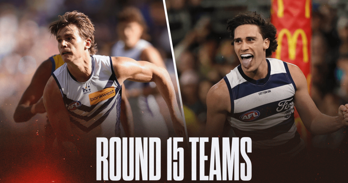 AFL Teams Round 15 2026: Confirmed line-ups, ins and outs