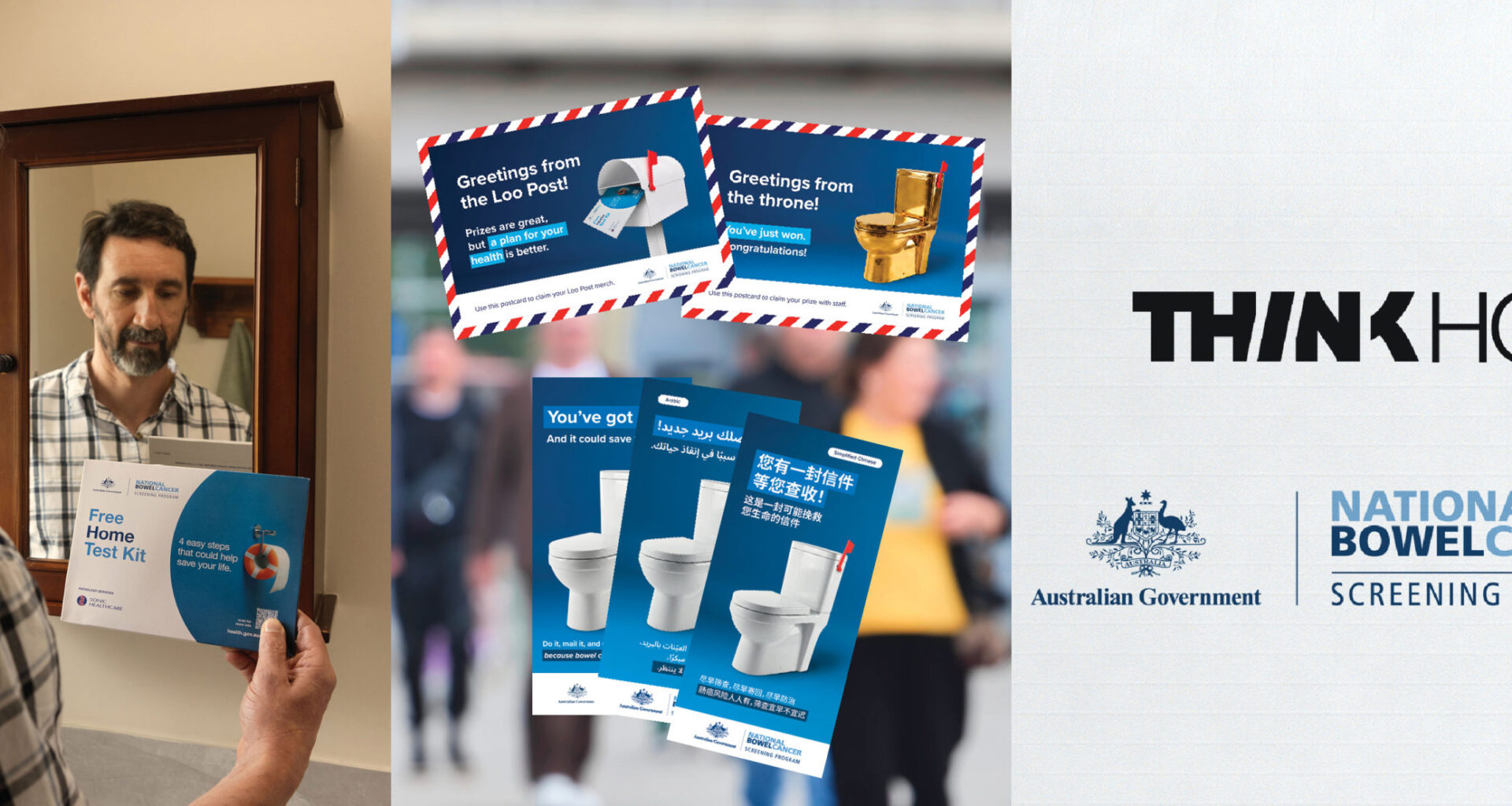 Australian Government appoints Think HQ for national bowel cancer screening campaign