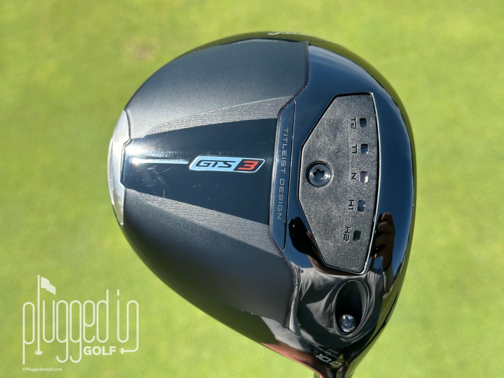Sole of the Titleist GTS3 driver