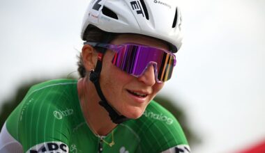 Elisa Longo Borghini of Italy and UAE Team ADQ competes in the breakaway during the 14th Trofeo Oro in Euro