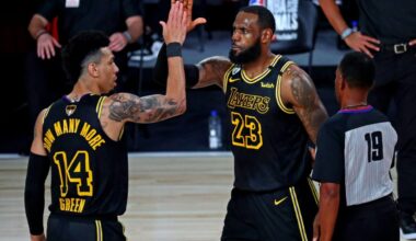 Danny Green and LeBron James