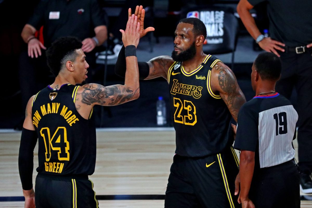 Danny Green and LeBron James