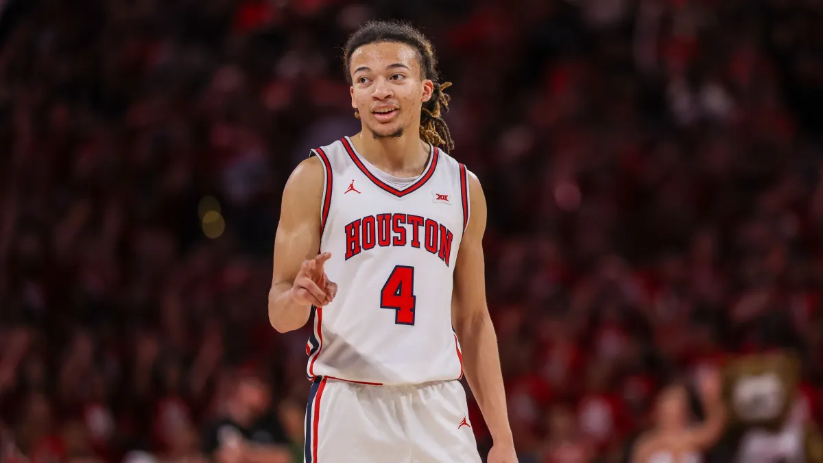 Houston Cougars guard Kingston Flemings. Houston Cougars guard Kingston Flemings.