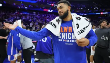 Karl-Anthony Towns' Knicks fandom, explained: Inside New York big's roots and ties to hometown NBA club image