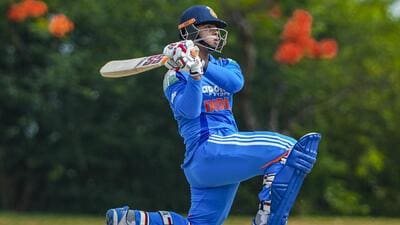 Vaibhav Sooryavanshi in action for India A against Afghanistan A during the recent tri-series. (SLC)