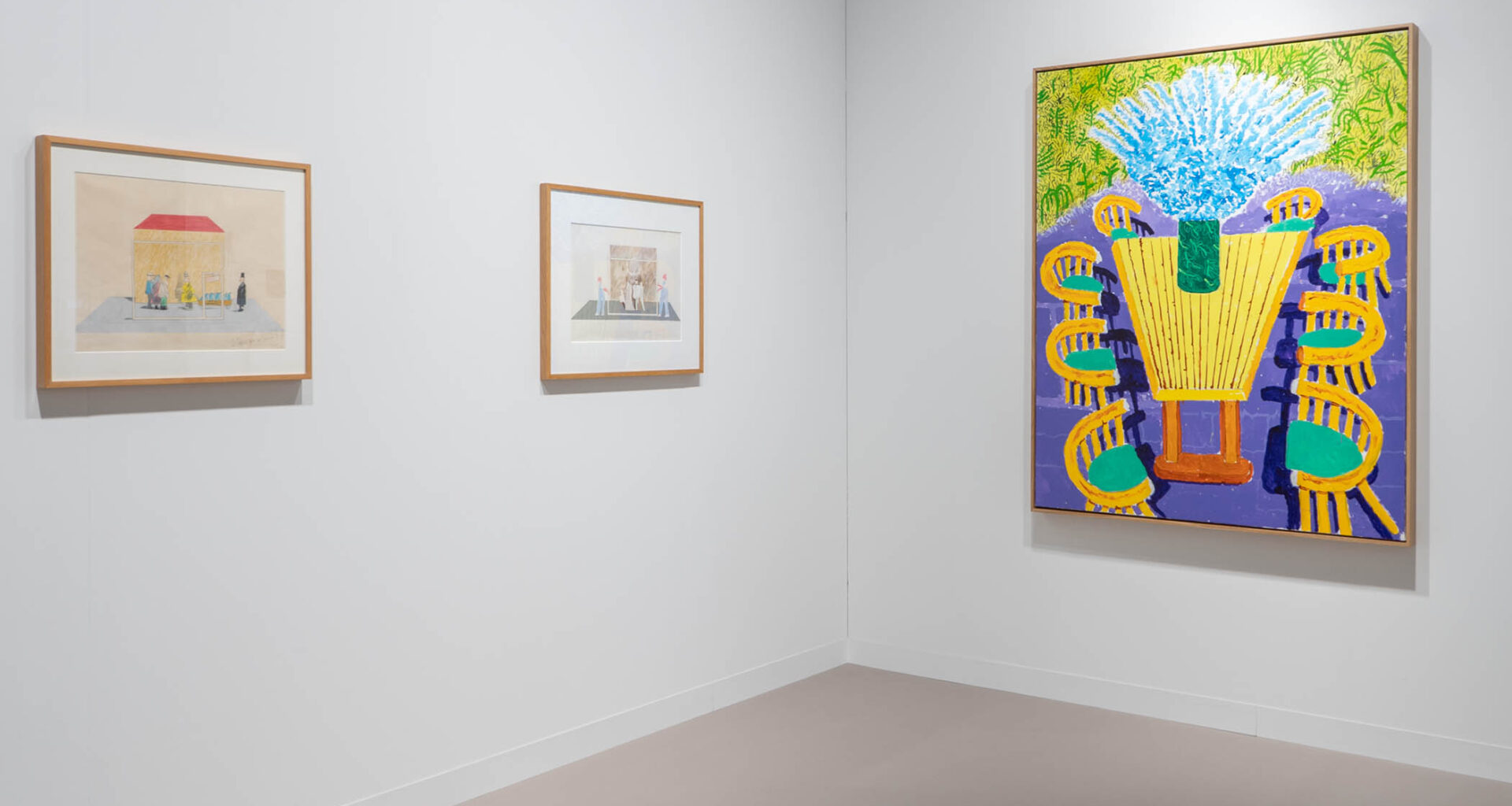 Splashing out: Hockney painting on sale for £9m at Art Basel