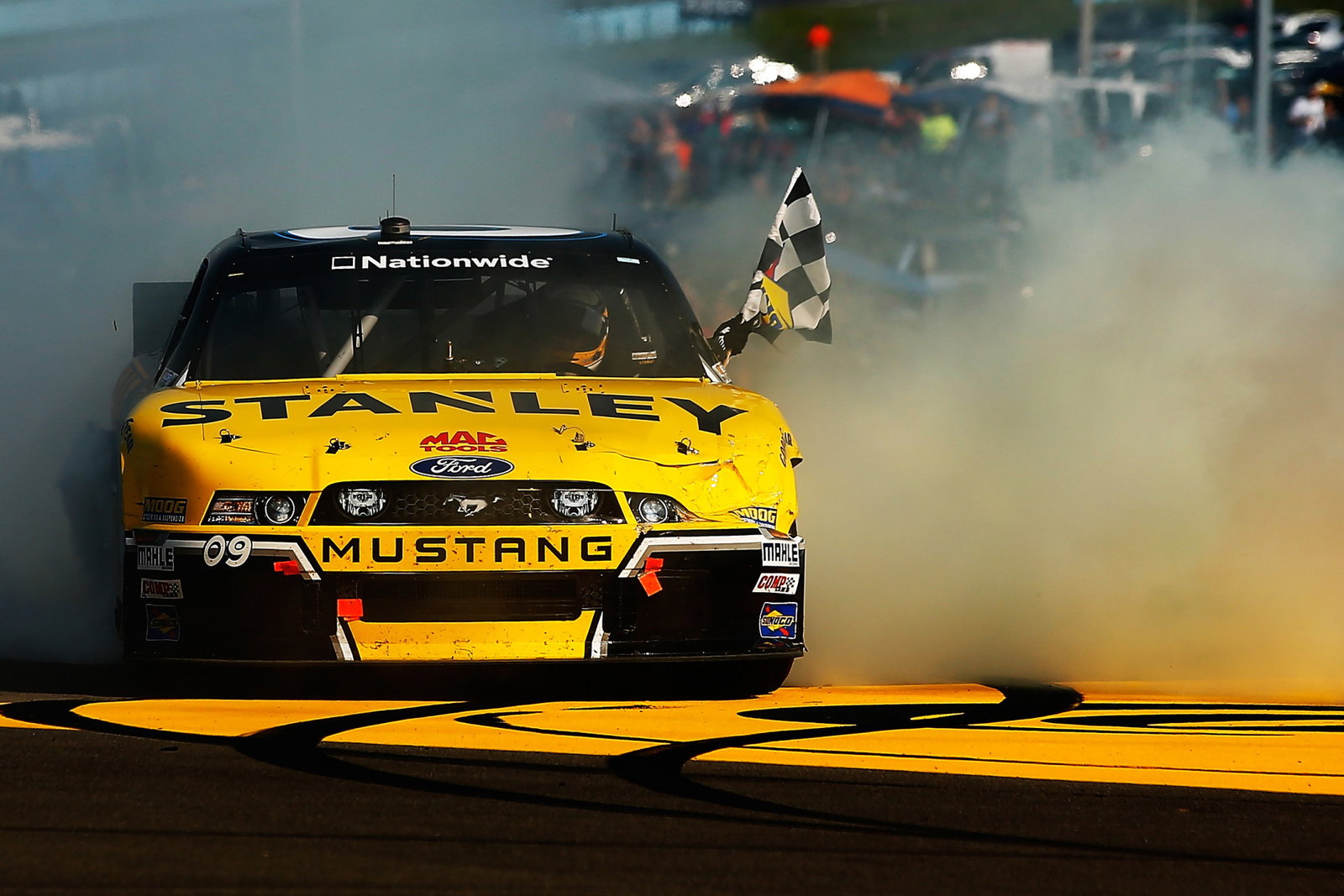 Marcos Ambrose took the last of his five NASCAR O'Reilly Auto Parts Series race wins in 2014 at Watkins Glen.
