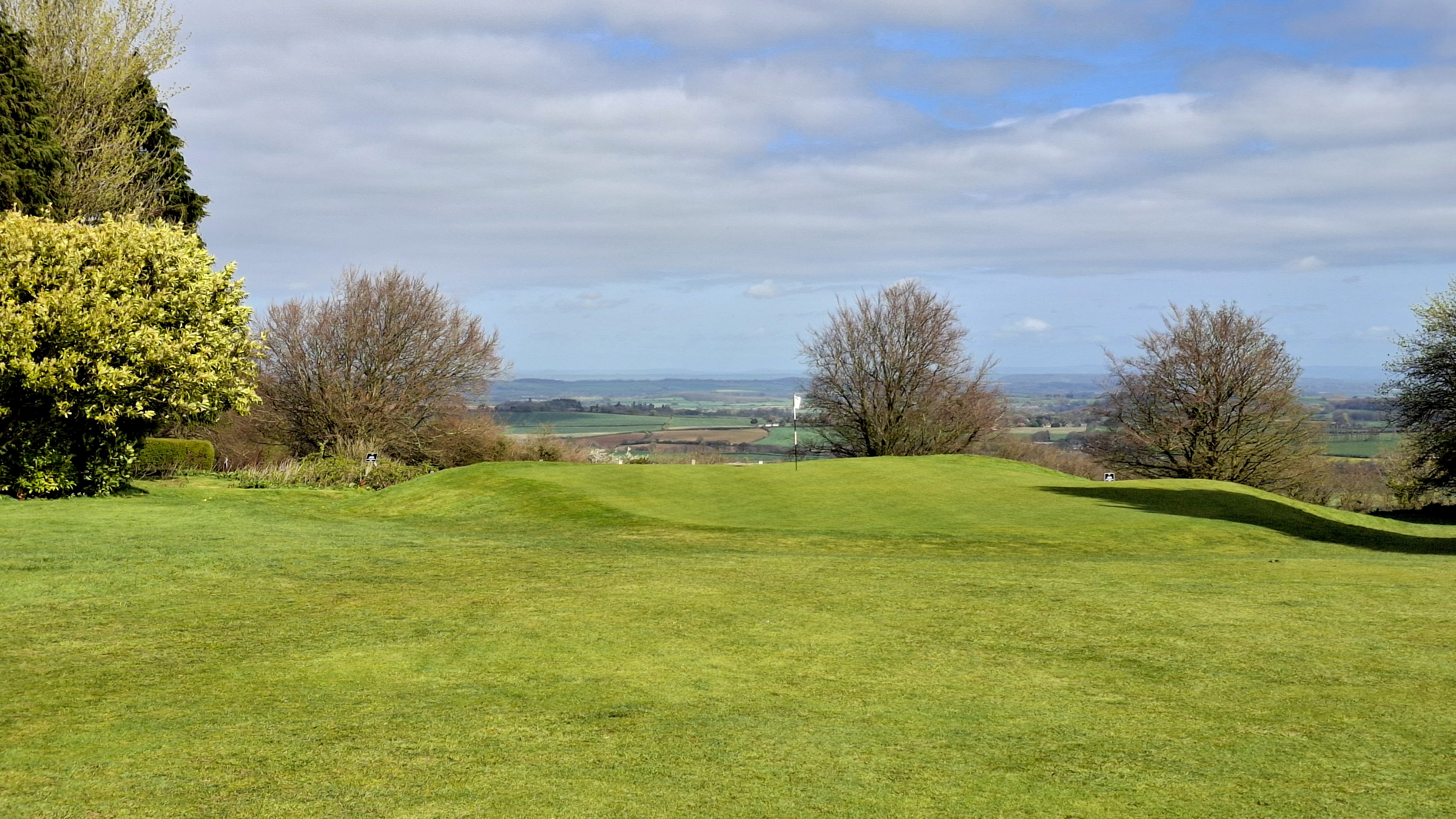 The 1st green at Cricket St Thomas Golf Club