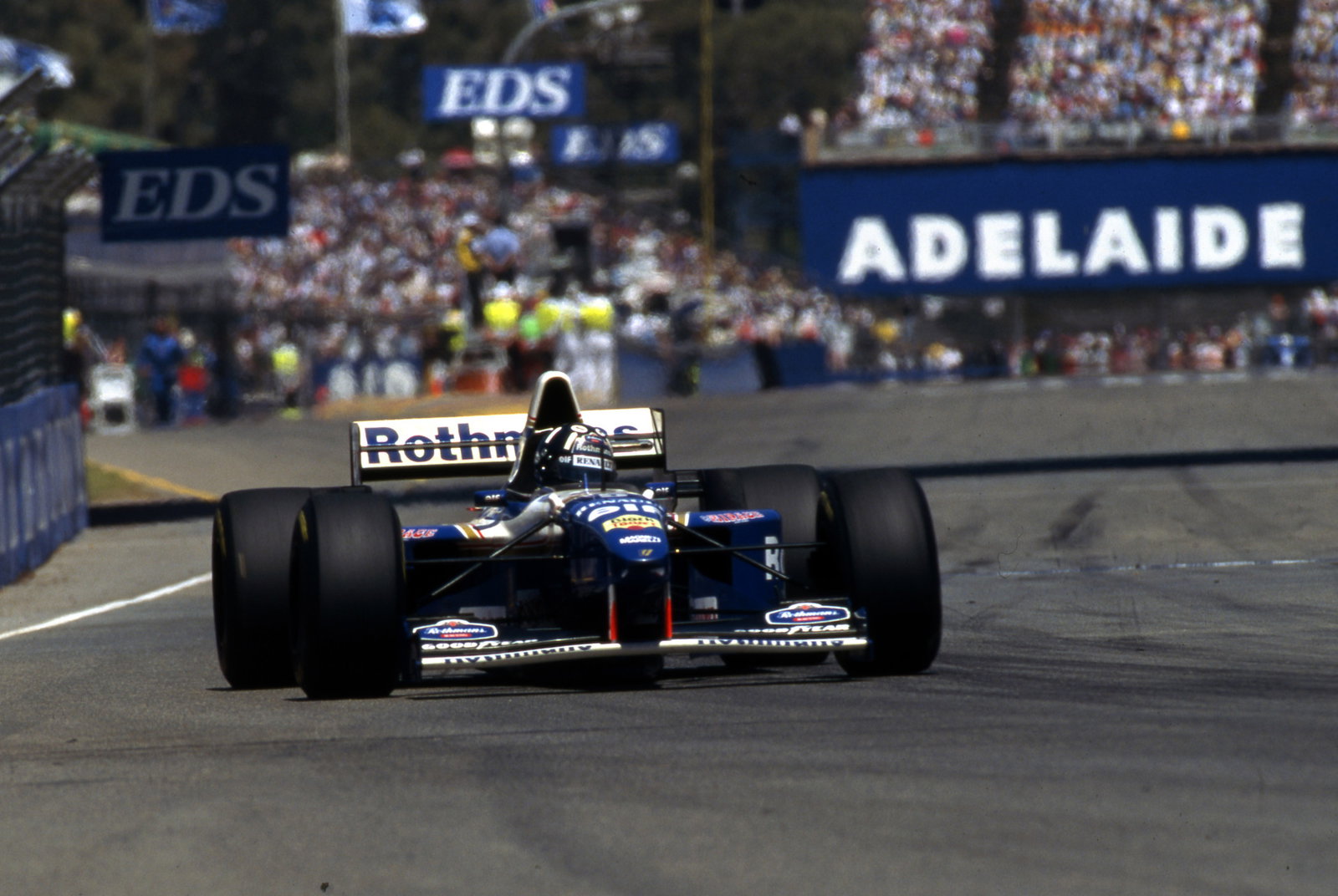 Damon Hill driving his Williams in Adelaide