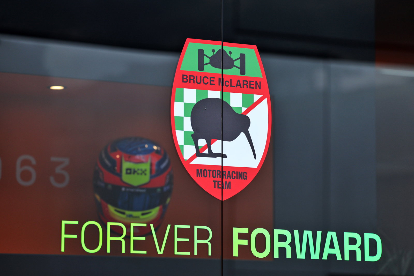 The Speedy Kiwi logo at McLaren in 2023