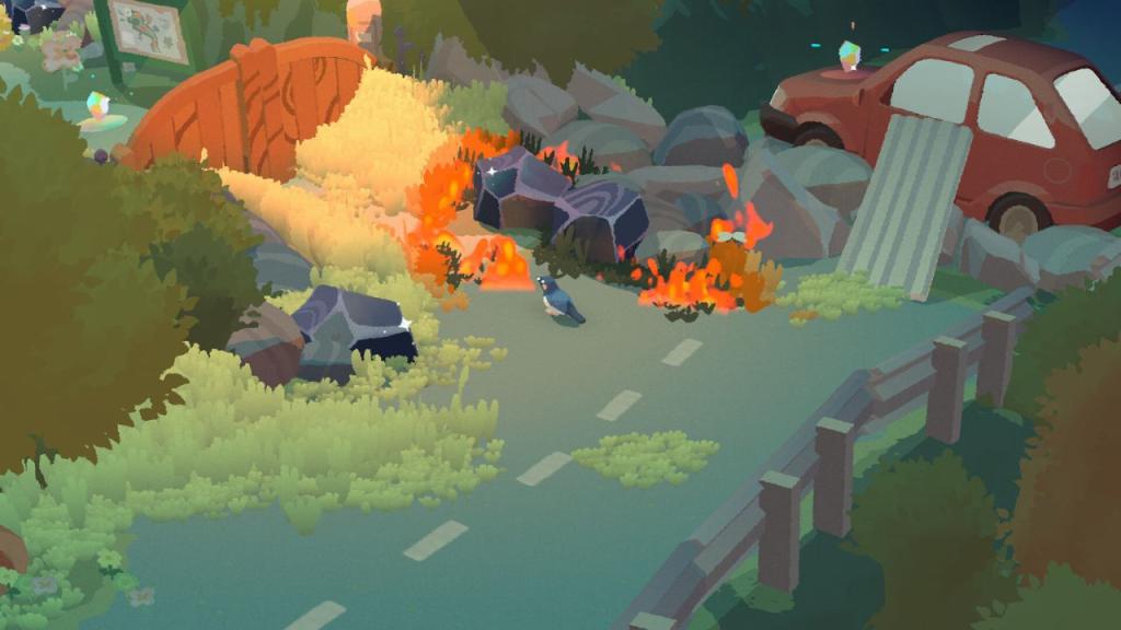 A cozy gameplay screenshot of the narrative-adventure game Bad Magpie, featured as a hands-on preview game at the Xbox Games Showcase 2026.