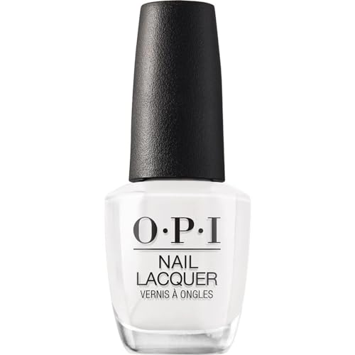Opi Nail Lacquer Alpine Snow | Opaque Soft White Cr&egrave;me Chip Resistant Nail Polish | Fast Drying, Streak Free