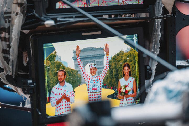 Pogačar polka dot jersey