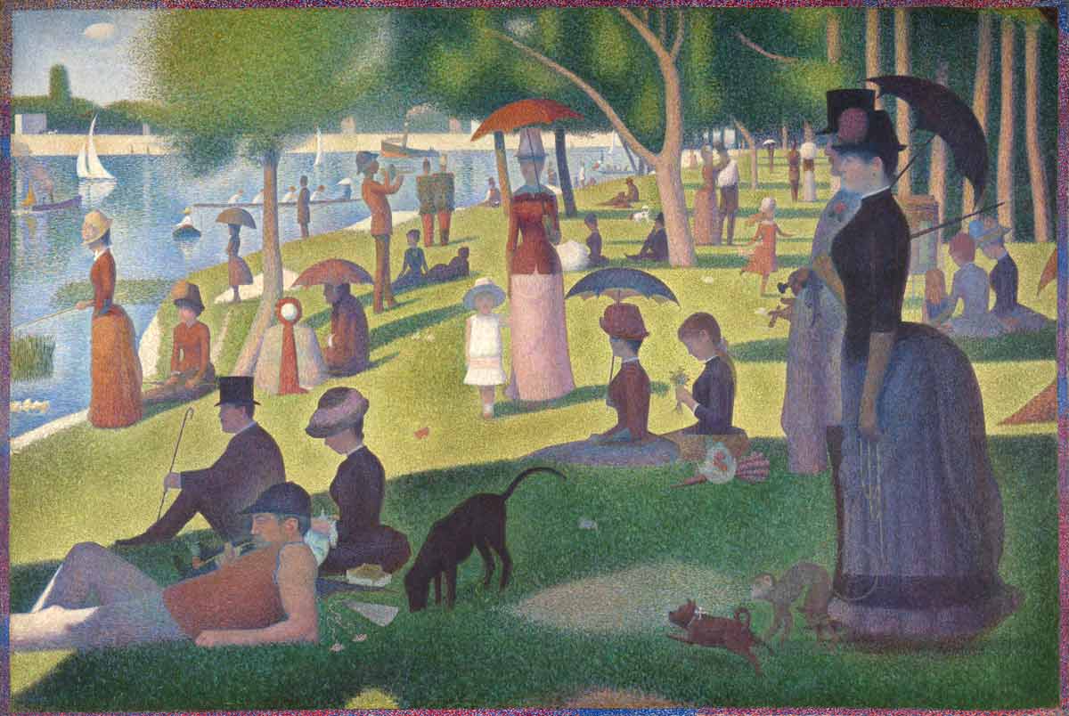 A Sunday on La Grande Jatte — 1884, by Georges Seurat, 1885. Source: Art Institute of Chicago