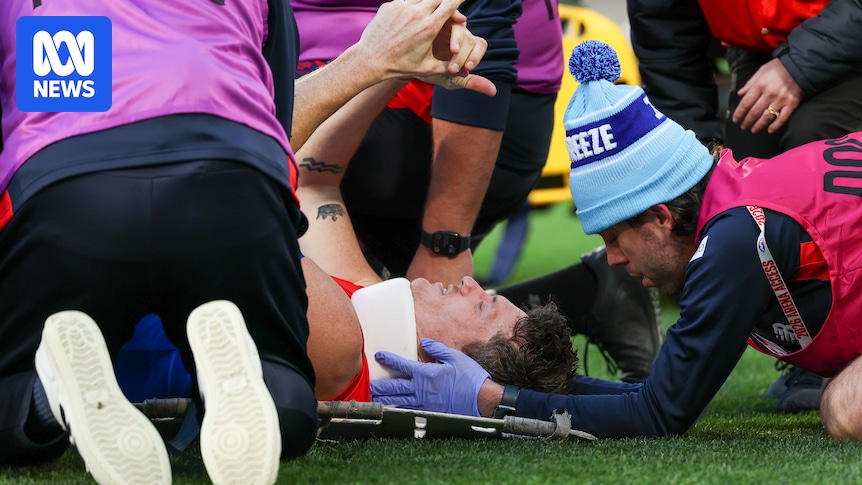 Brody Mihocek has surgery on neck fracture sustained in Demons' eight-point AFL win over Magpies