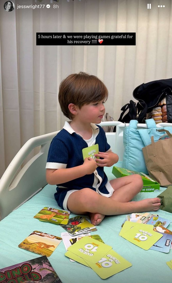 After a few hours, the four-year-old was in high spirits and was discharged from the hospital. 
