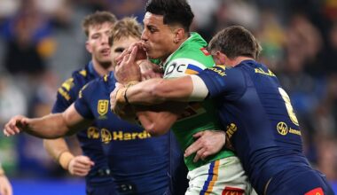NRL LIVE: Raiders halfback sin-binned as Eels awarded controversial try