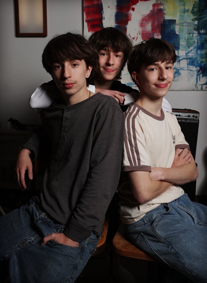 Francis, Oscar and Conrad Cvitan.