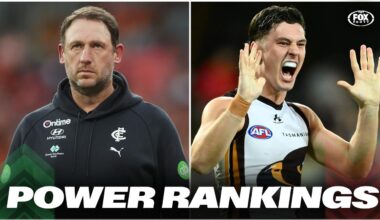 AFL 2026, Power Rankings after Round 15