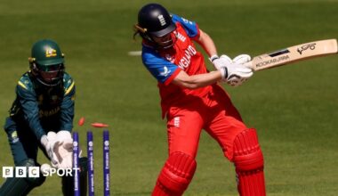Nat Sciver-Brunt is dismissed