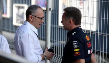 Stefano Domenicali, Christian Horner in conversation