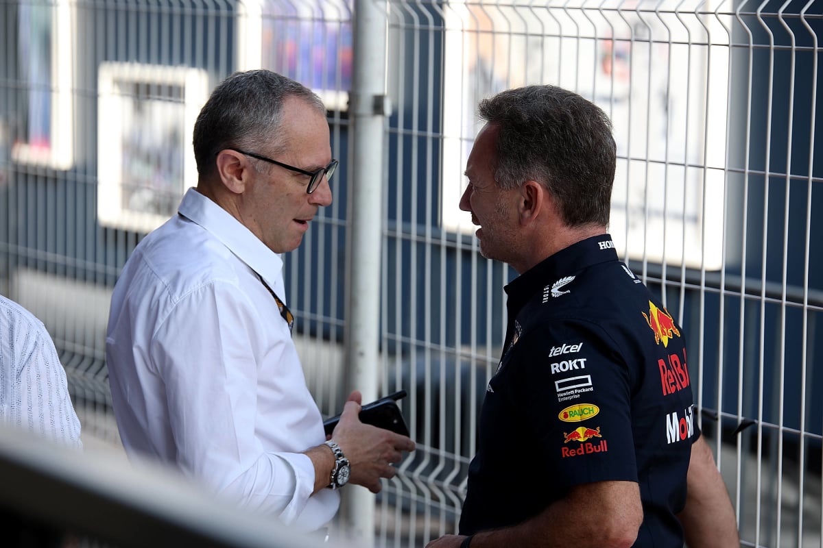 Stefano Domenicali, Christian Horner in conversation