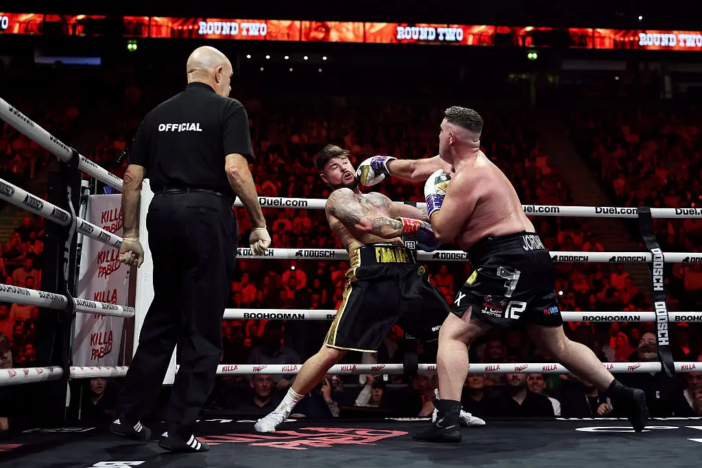 The 'Ibiza Final Boss' and Jordan McCann came to blows in the boxing ring  (Photo by Jan Kruger/Getty Images)