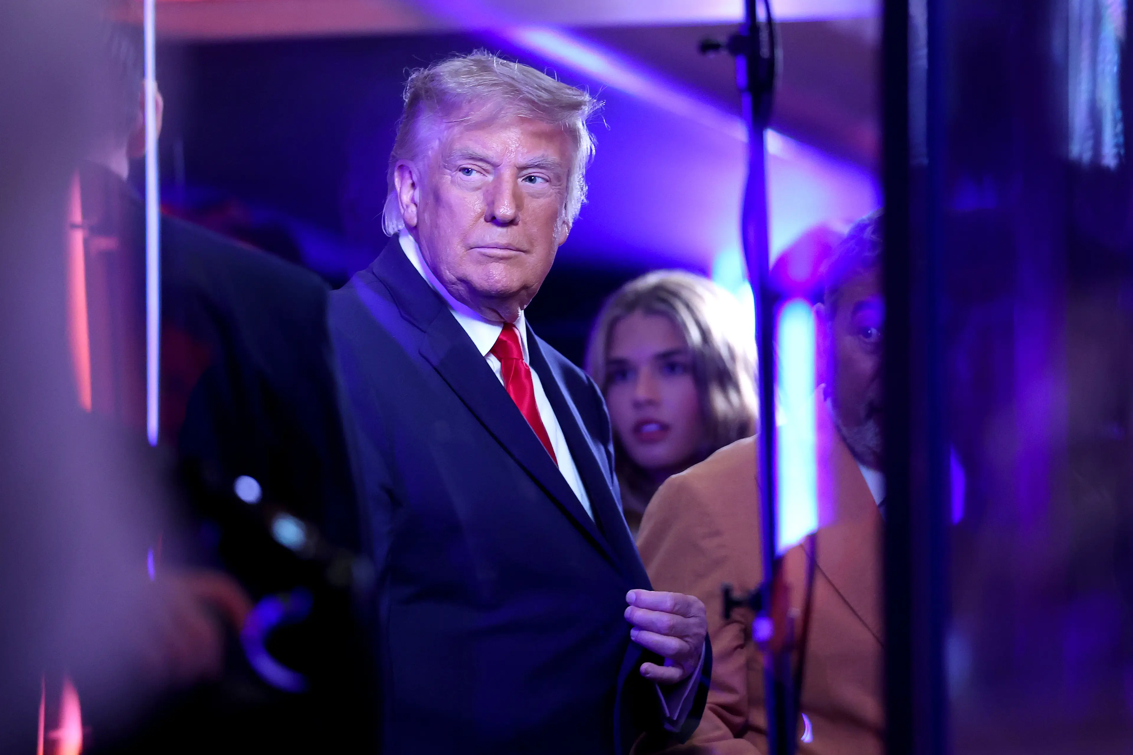 Trump hit back via his Truth Social account (Al Bello/Getty Images)