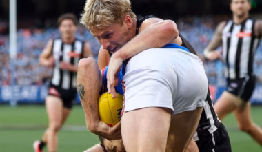 Premiership Pie facing ban for tackle that hospitalised Mihocek - Herald Sun