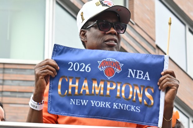 Chris Rock attends the New York Knicks 2026 Championship Parade