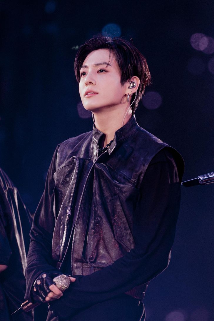 Jung Kook, the youngest member of K-pop boy band BTS, performs during the group's ongoing 'ARIRANG' World Tour at Busan's Asiad Main Stadium, Saturday. Courtesy of BigHit Music