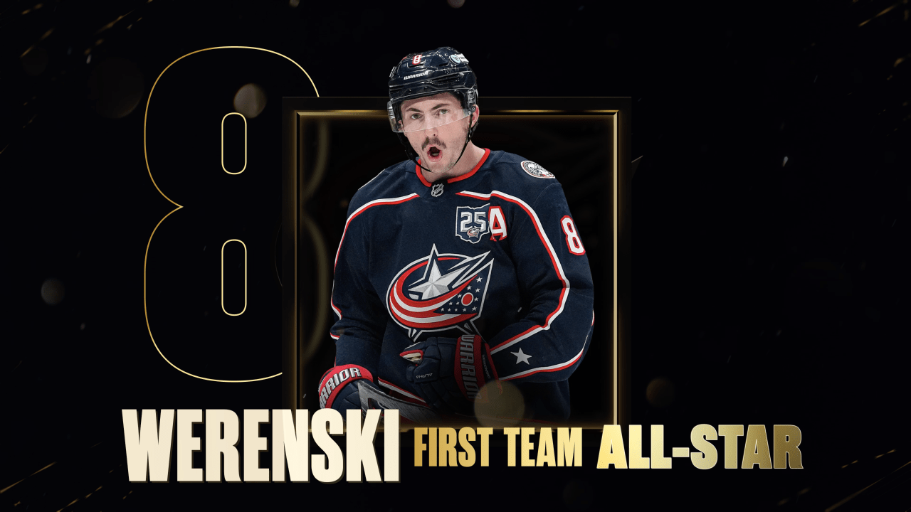Werenski named to NHL First All-Star Team for second straight season
