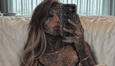 What 'most tattooed woman' looked like before as she flies across world for 'illegal' body changes