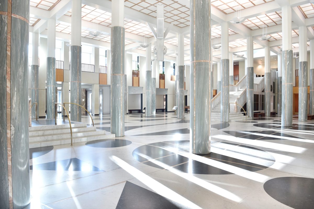 Parliament House interior, marble foyer