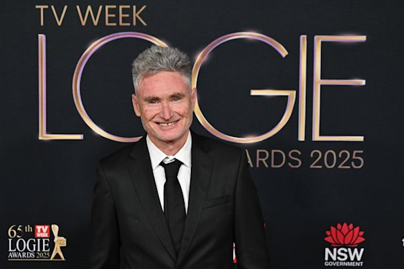 Dave Hughes at the 2025 Logies.