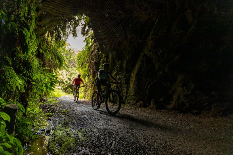 The entrance to the tunnel on Ongarue Spiral. 