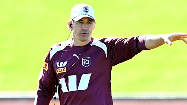 Billy Slater seen at Maroons training.