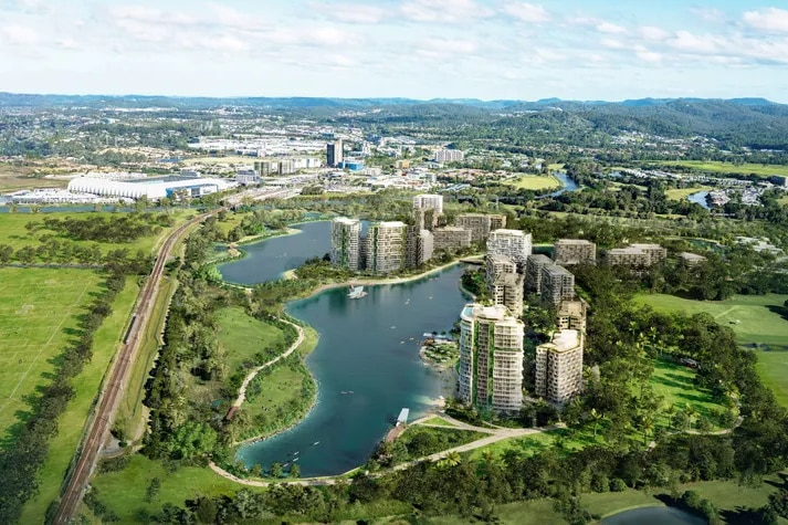 An artist's impression of the development at Robina.