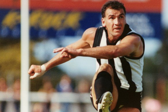 Collingwood’s Darren Millane liked to chat to his team’s runners as a means of getting inside his opponents’ heads.